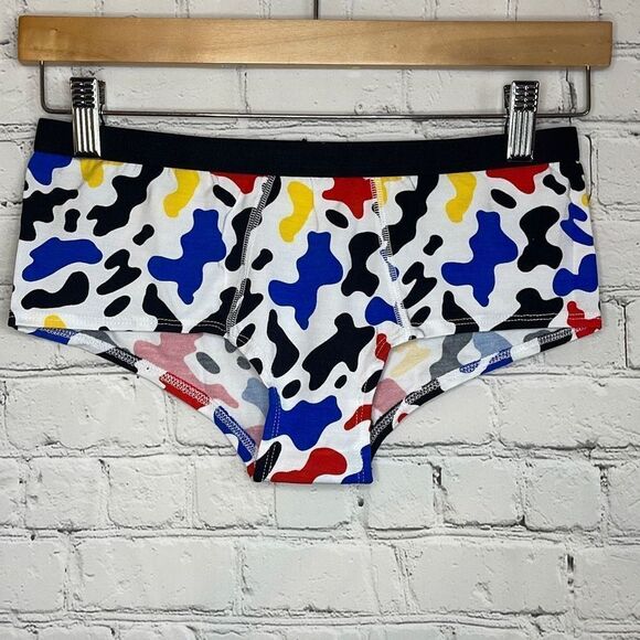 MeUndies Women’s Red Yellow Blue Hipster Underwear Panties size small - Picture 1 of 3